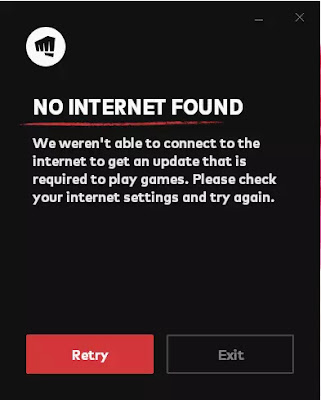 No Internet Found