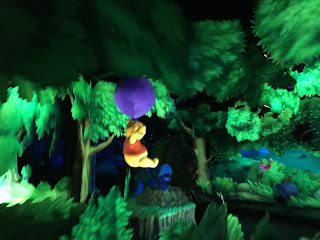 Winnie The Pooh Holding Blue Balloon Disneyland Ride