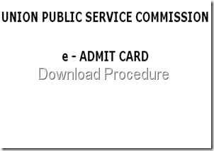 UPSC E-Admit Card 2013 For Geologists
