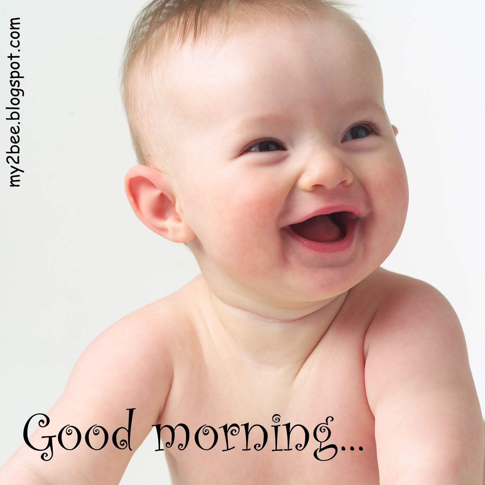 Cute Babies Good Morning Are Saying