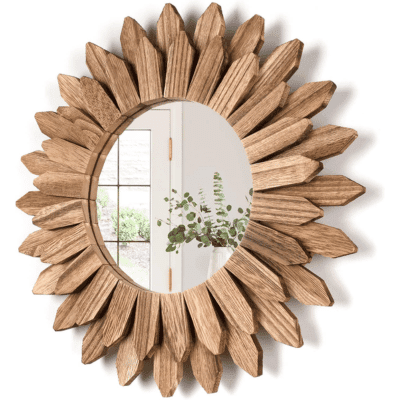 12inch Rustic Wooden Mirror