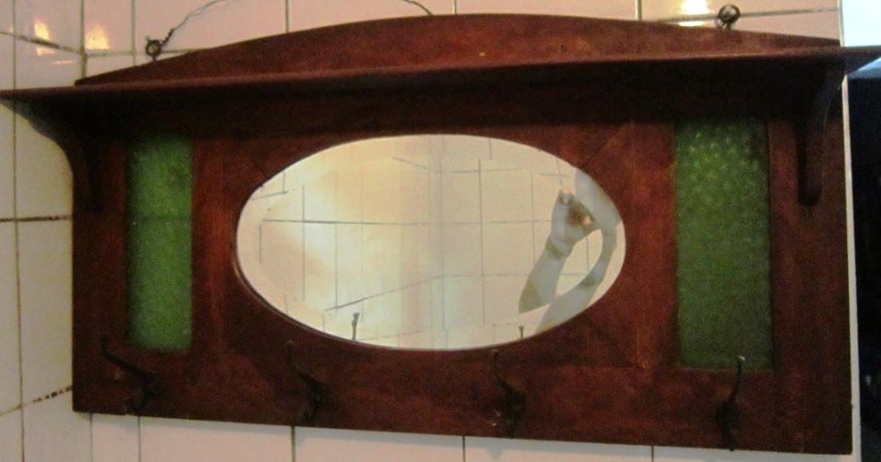 antik dan seni Gantungan  Baju  Dengan Cermin Gantungan  01 