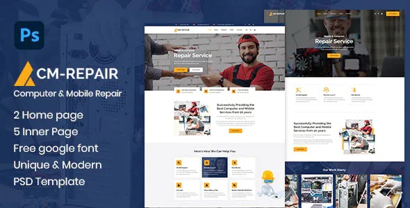 Computer and Mobile Repair Store Template 