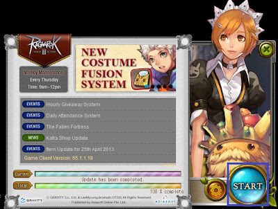 Tampilan Launcher Ragnarok Online 2