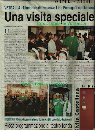 VISITA DEL VESCOVO ALLA PARROCCHIA DI VETRALLA SS FILIPPO E GIACOMO