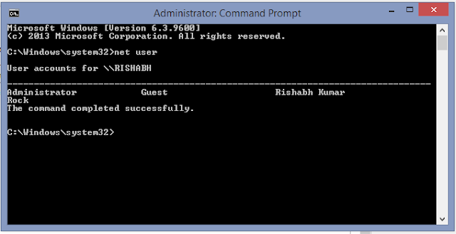 Crack Admin Password command prompt