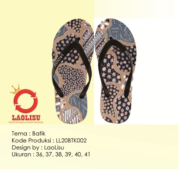 Produk Sandal  Batik Industri Kerajinan Sandal  Laolisu 