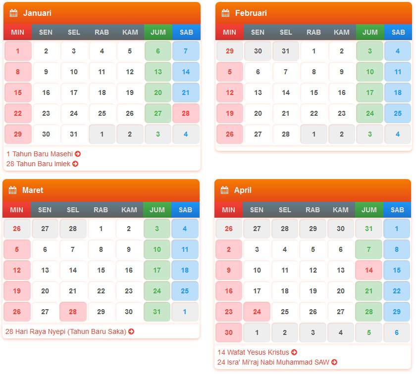 +Download Tanggal Hari Dalam Kalender 2017 - 2018 