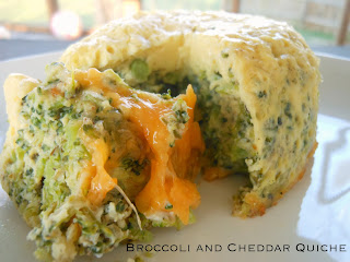 Broccoli and Cheddar Quiche