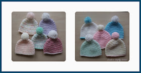 preemie,baby,hats,pompom,easy,free pattern