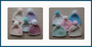 preemie,baby,hats,pompom,easy,free pattern