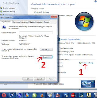 Cara Merubah Nama Default Komputer / Computer Name