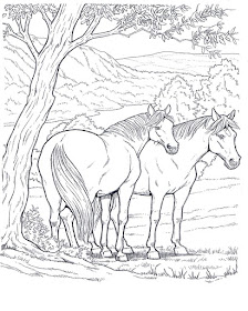  disegni da colorare di cavalli