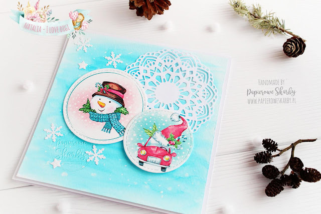 scrapbooking cardmaking handmade rękodzieło kartka kartki boże narodzenie święta bożego narodzenia merry christmas i love digi ilovedigi papierowe skarby karta z życzeniami wesołych świąt 