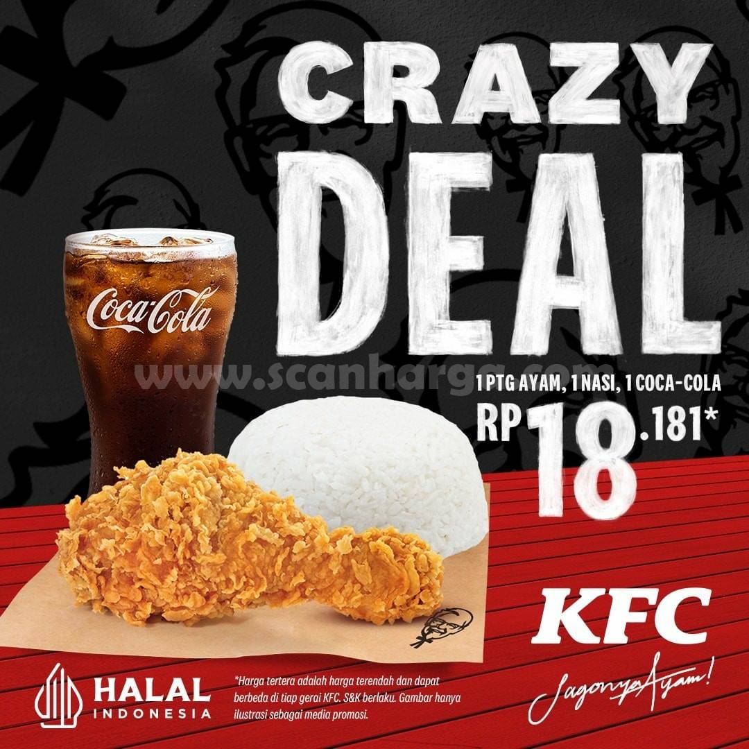 Promo KFC Crazy Deal hingga 30 Juni 2022