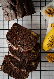 Easy Chocolate Walnut Banana Bread