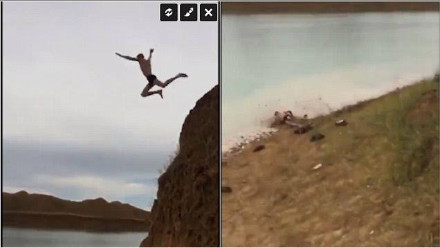 cliff jumping death video leaked viral – cliff diving accident full video clip