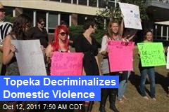 Picketers at Topeka city hall