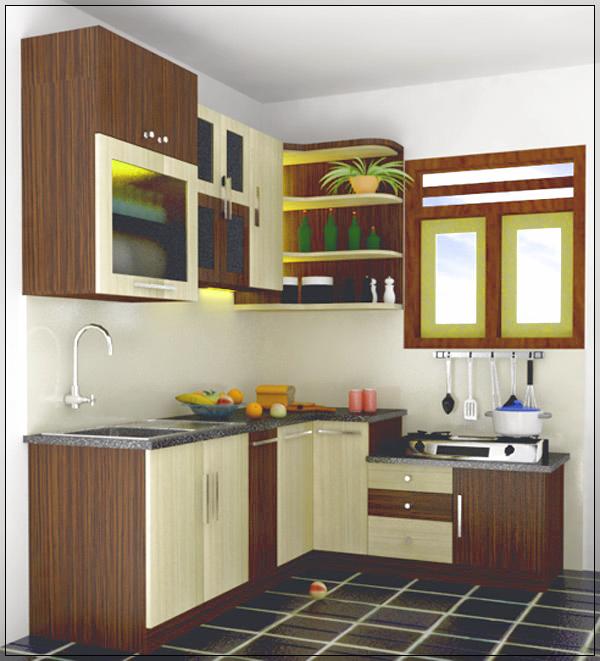  Dapur  Rumah Minimalis Ukuran  2 x 2 dengan kitchen set mini 