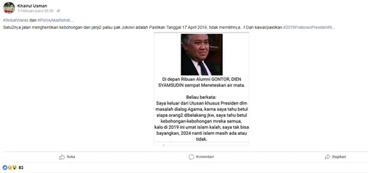 Fakta Din Syamsuddin Mundur dari Utusan Khusus Presiden, Bukan karena Kebohongan