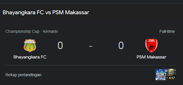 Bhayangkara FC dan PSM Makassar