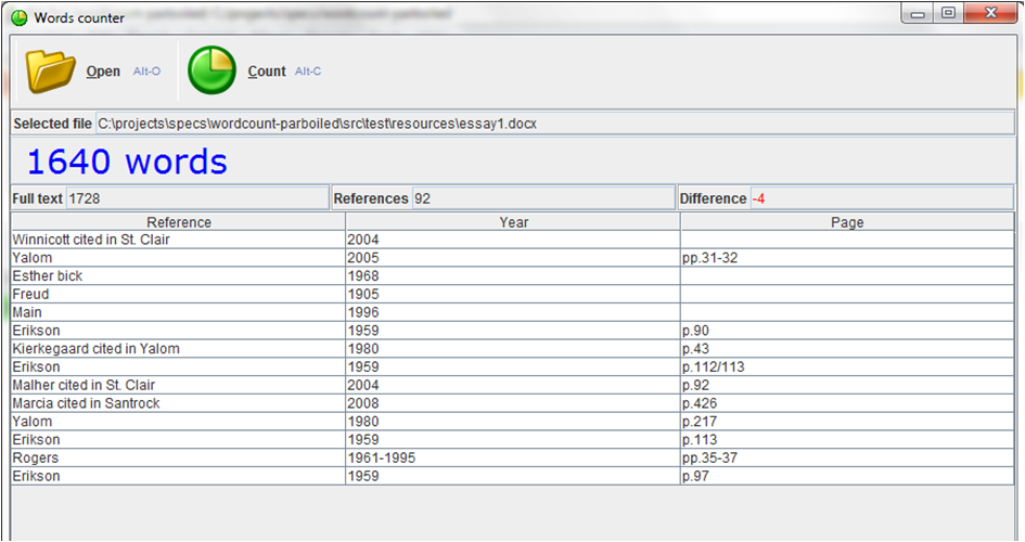 wordcount application