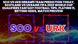 SCO vs UKR Dream11 Team Prediction Today, Scotland vs Ukraine FIFA 2022 World Cup Qualifiers Fantasy Football Tips, Playing 11, Betting Odds, Match Preview