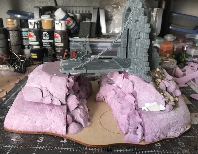 How to make fantasy drawbridge ruin terrain