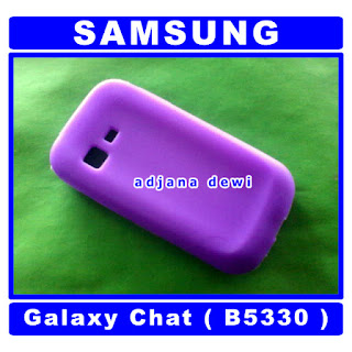 ( 1193 ) Jual Case Samsung Galaxy Chat B5330 Ungu Silikon Full Keypad Soft Cover Aksesories Handphone