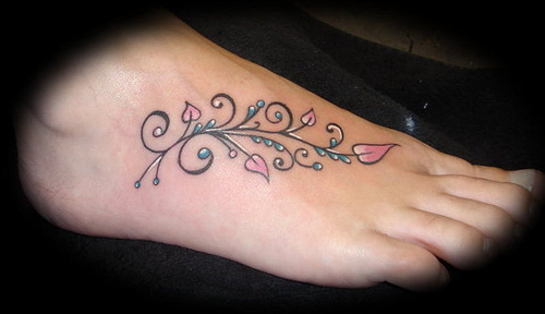 Foot Tattoos Designs For Girls