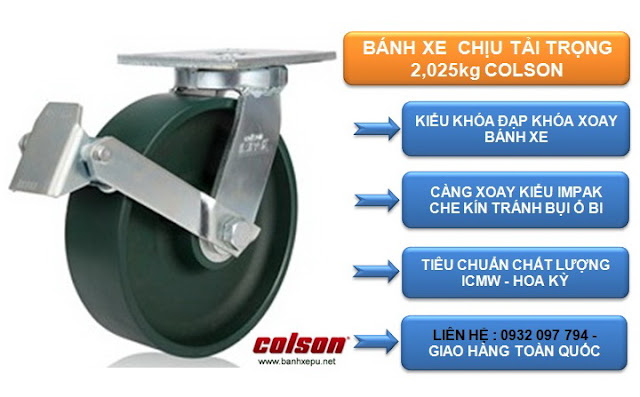 Bánh xe thép đúc chịu tải trọng cao 2,025kg | 7-8679-279BRK1 www.huynhgia.biz