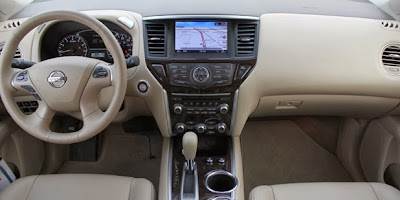 Nissan Pathfinder model year 2013 From the inside 