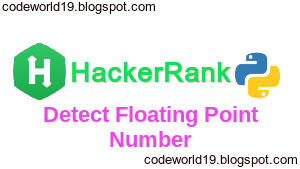 Detect Floating Point Number in Python - HackerRank Solution