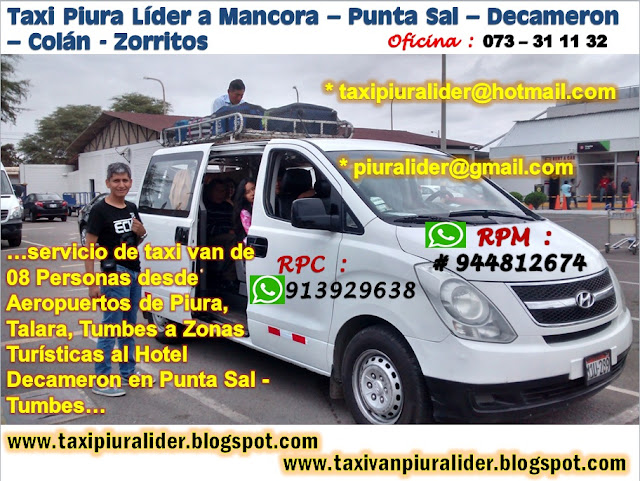  taxi van piura decameron