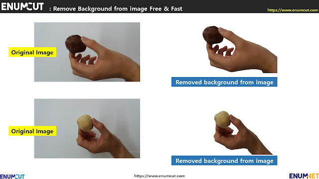 [ Enumcut ]  Injeolmi (Food : korean rice cake) Photo - Remove Background From Image  (Example)