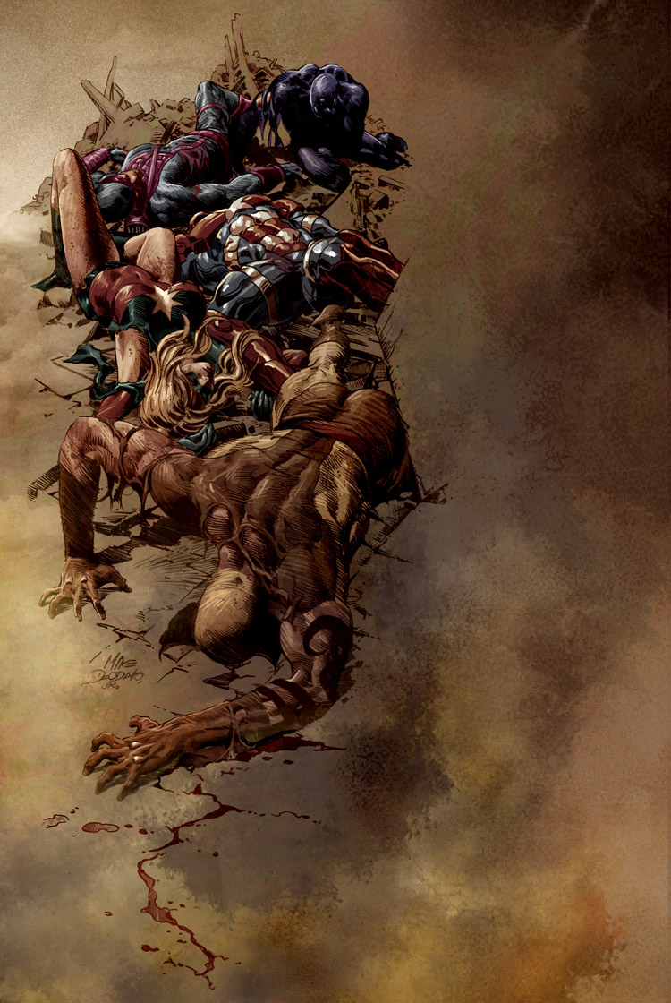 Dark Avengers 16 Cover por MikeDeodatoJr