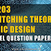 CS203 Switching Theory and Logic Design Model Question Paper