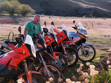 Practice run in Lesotho