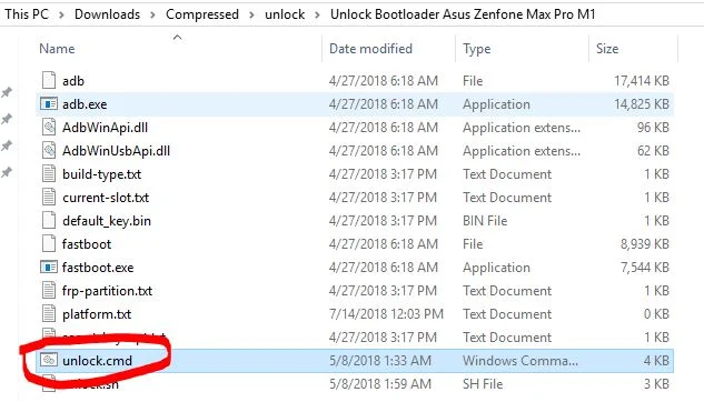 Unlock Bootloader Asus Zenfone Max Pro M1
