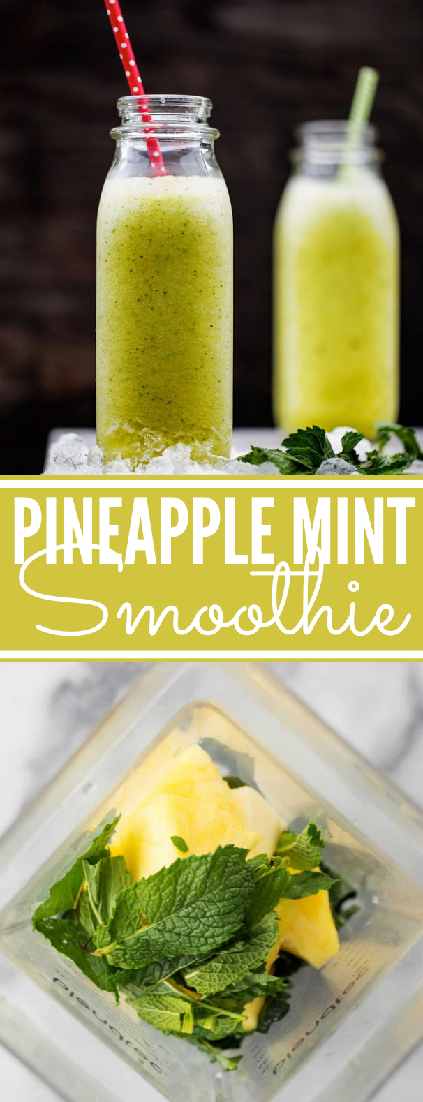 Pineapple Mint Smoothie #drink #healthy #smoothie #fruit #glutenfree