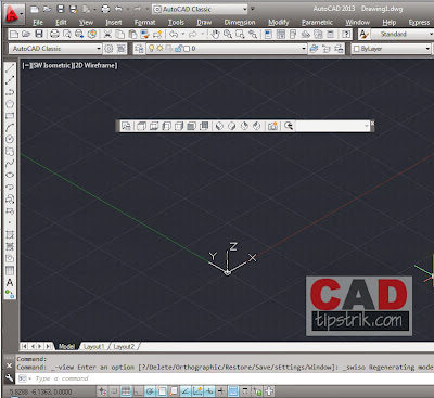 Cara Merubah Tampilan 2D ke 3D Interface AutoCAD