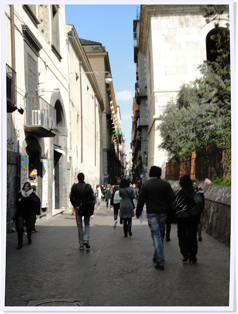 Naples, Italie, ruelles, château