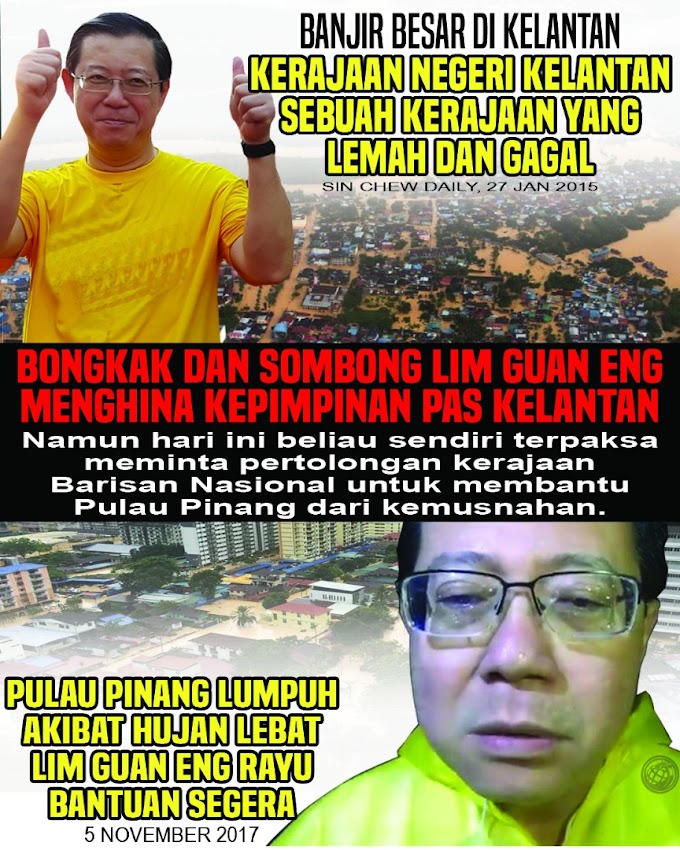 Ego Guan Eng & DAP Punca Banjir Di Pulau Pinang #Pray4Penang