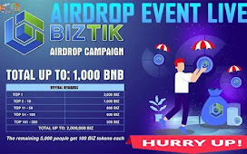 BIZTIK Airdrop of $10 USDT in 100 $BIZ Token Free