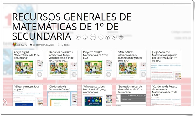 "10 RECURSOS GENERALES DE MATEMÁTICAS DE 1º DE SECUNDARIA"