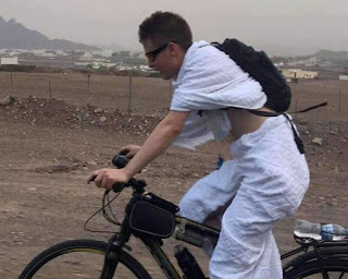 Lewati 6.600 km, pemuda asal rusia ini berhaji dengan sepeda