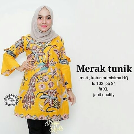 48 Model Baju Batik Atasan Wanita Terbaru 2019 Model 