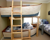 Camas con formas de barcos para habitaciones de niños