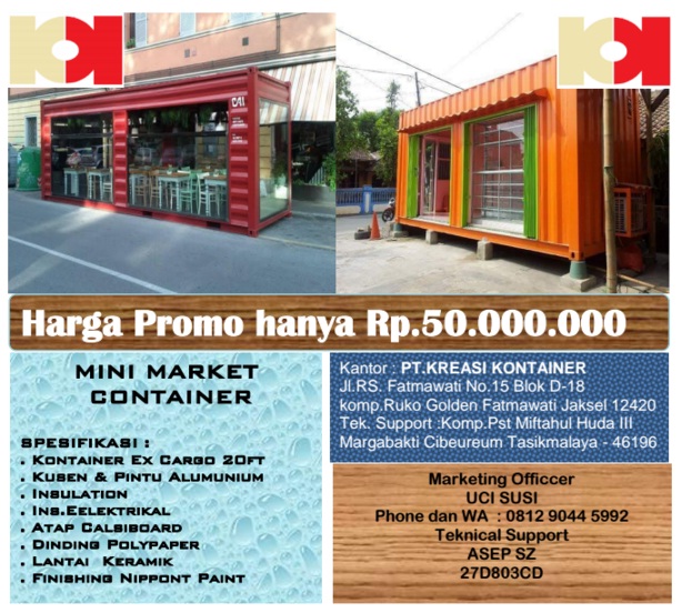 Harga Mini Market Warung Kontainer  Pasaran Harga™