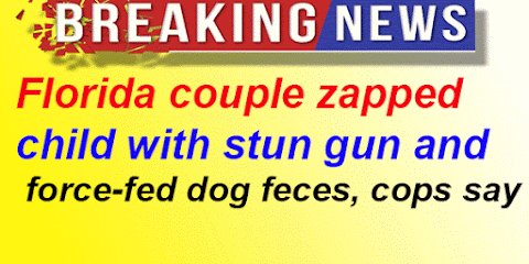 Florida couple zapped child with stun gun and force-fed dog feces, cops say